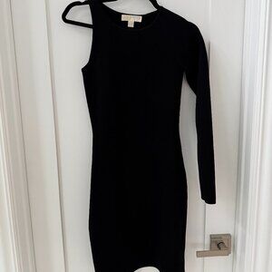MICHAEL MICHAEL KORS One-Shoulder Mini Dress Black XS
